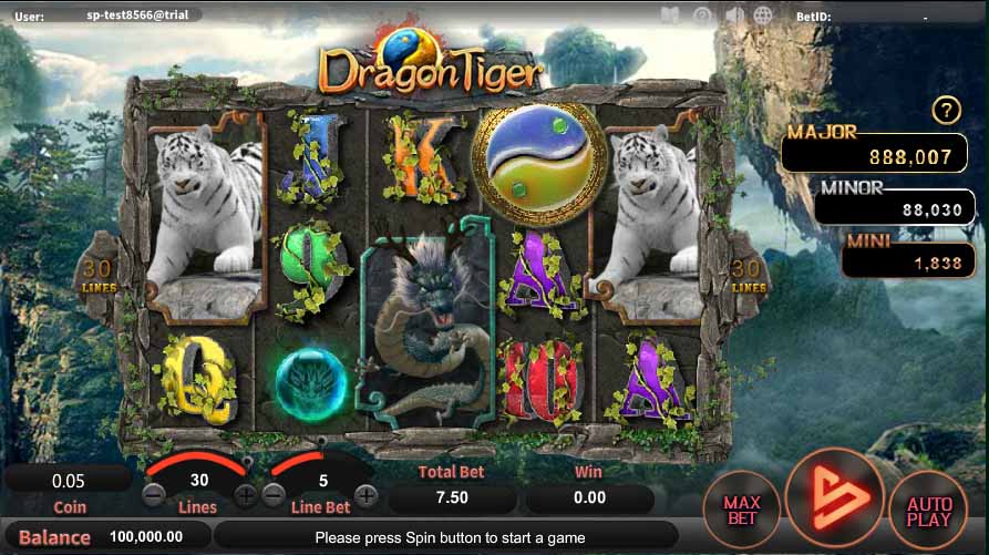 สล็อตออนไลน์ Sa Gaming  เกม Dragon Tiger